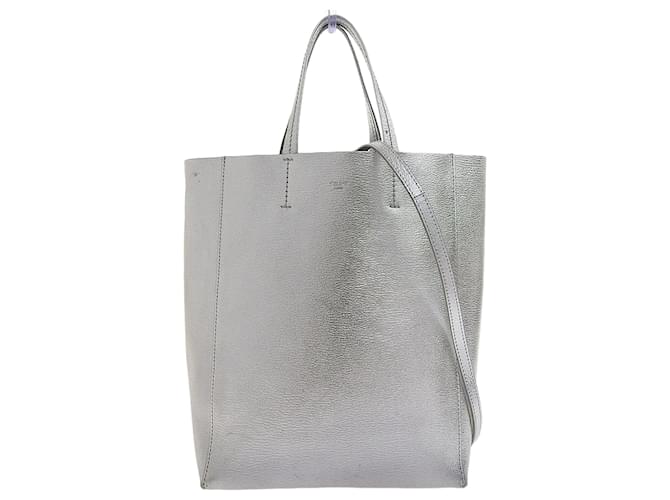 Céline Borsa a spalla cabas verticale piccola Celine Argento