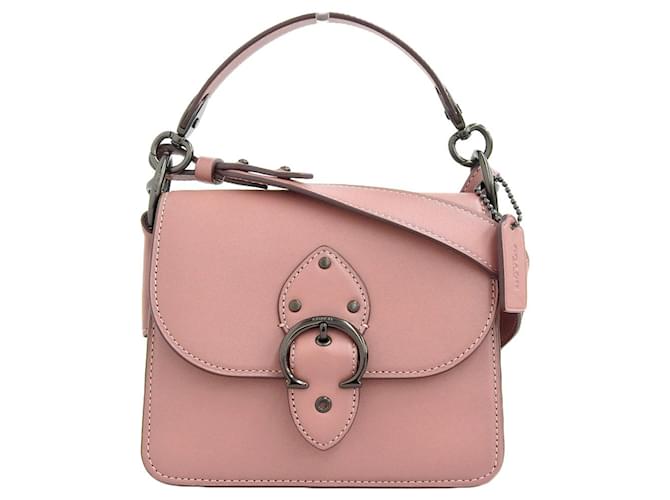 Borsa a spalla Coach Leather Beat 2WAY Rosa Chiaro C0753