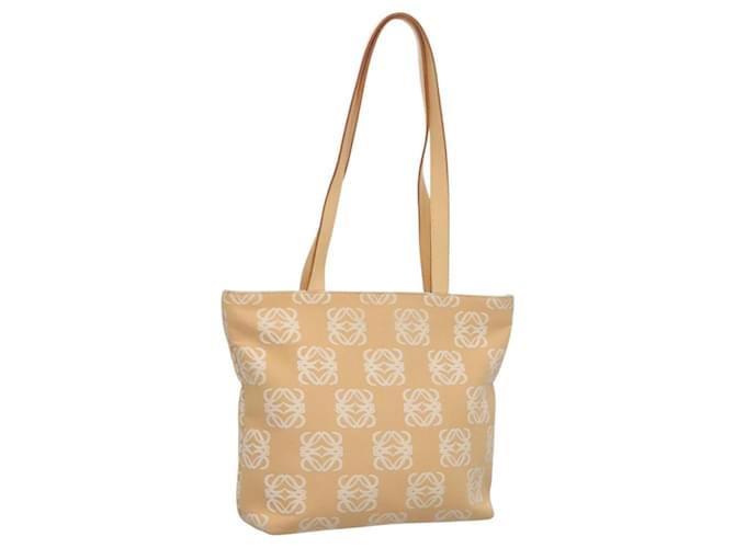 LOEWE Borsa Anagramma in Tela Beige Auth BA887
