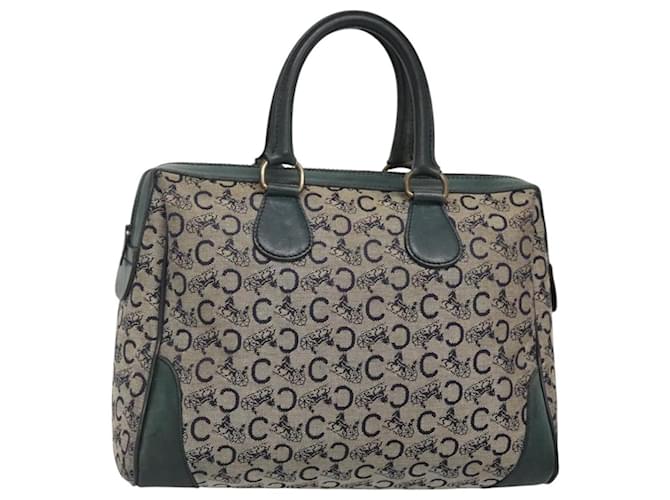 Céline Borsa a mano CELINE C Sulky in tela blu marina Auth bs24121 Blu navy