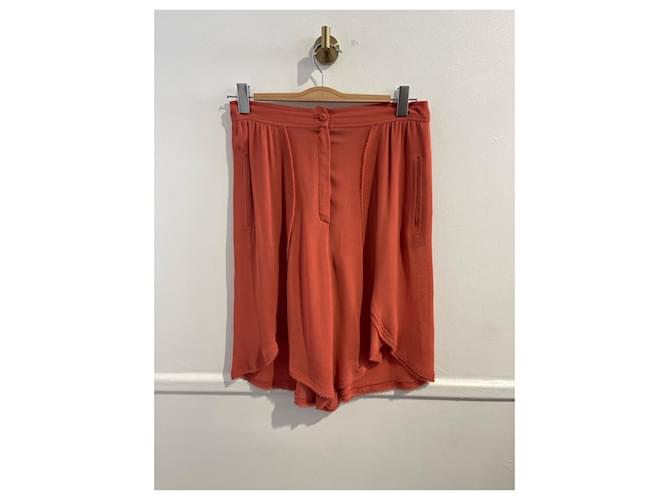 Pantaloni corti T.International M in seta FENDI Arancione