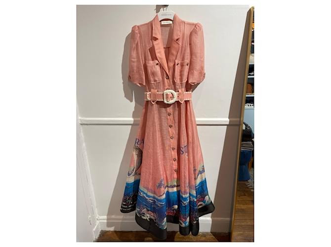 Abito ZIMMERMANN T.International XS Seta Rosa