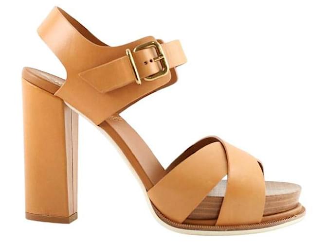 Tod's Tacchi in pelle Cammello