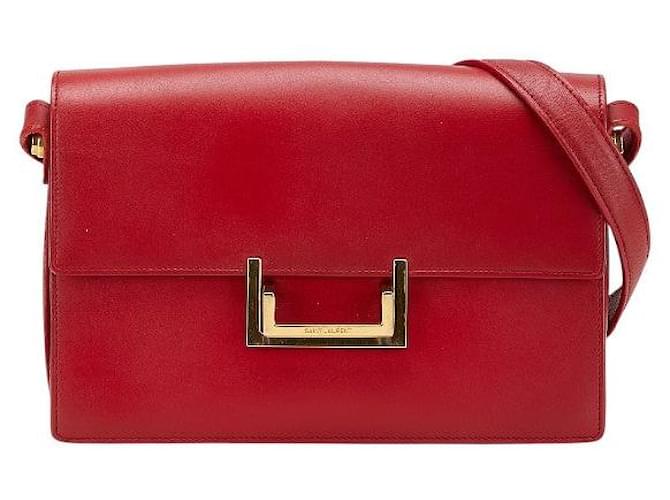 Borsa a spalla in pelle Yves Saint Laurent 318025 Rosso