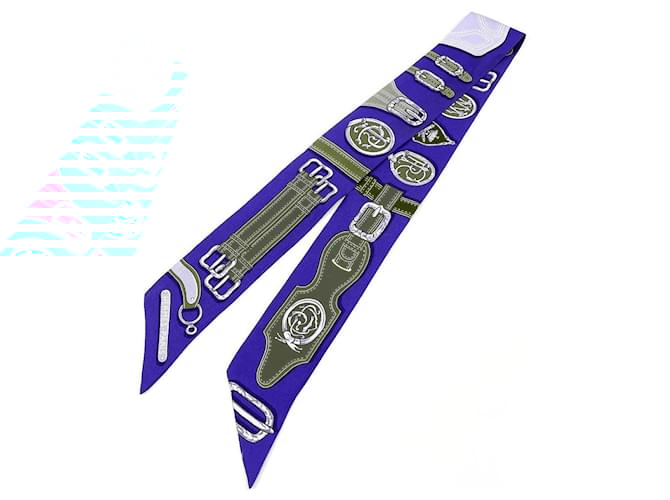 Hermès Sciarpa HARNAIS DES PRESIDENTS in seta Hermes Blu