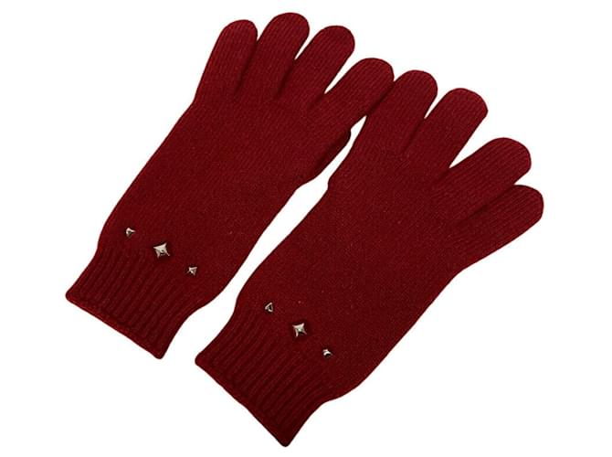 Hermès Guanti Darling Stud Hermes in Rosso