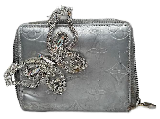 Zippy Portafoglio in pelle Vernis Louis Vuitton vintage argento