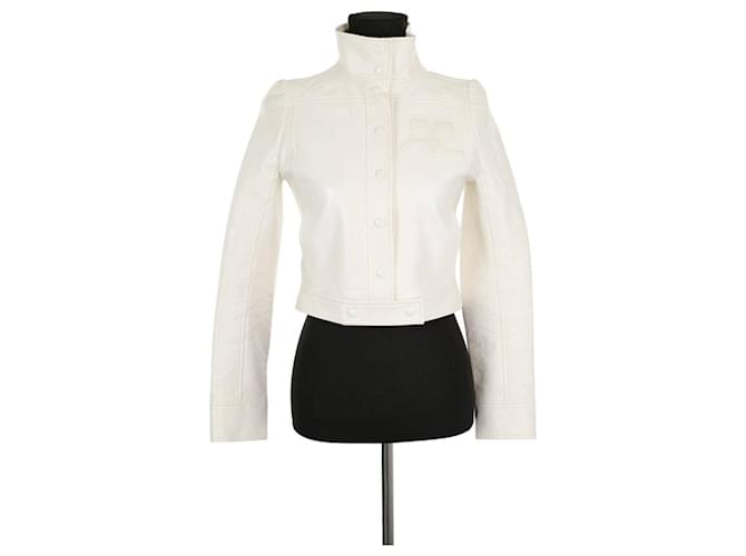 Courreges Giacca di cotone Bianco