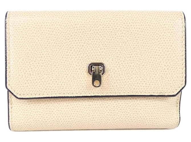 Portafoglio bi-fold Valextra Beige