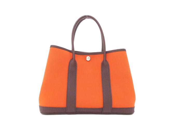 Hermès Borsa Hermes Garden Party Verso Arancione