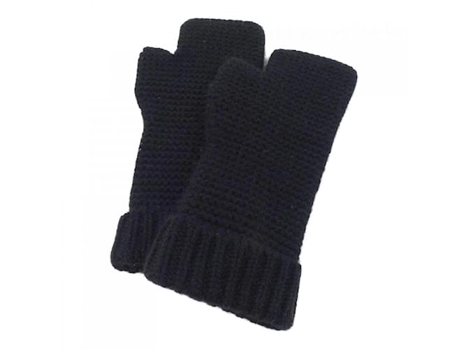 Hermès Guanti caldi in cashmere Hermes Nero