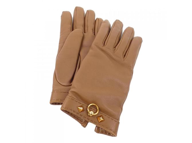 Hermès Guanti caldi Hermes Brown Marrone