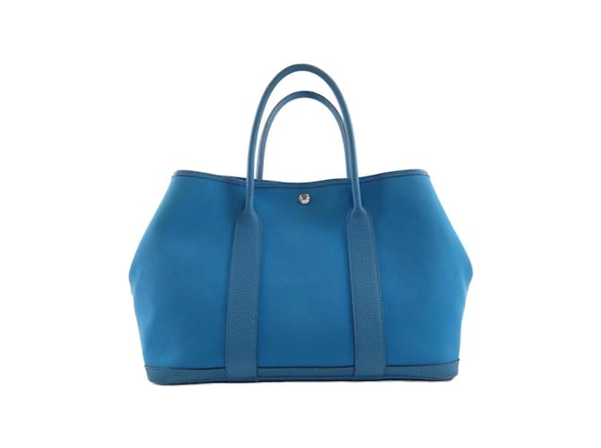 Borsa a mano Garden Party di Hermès Blu