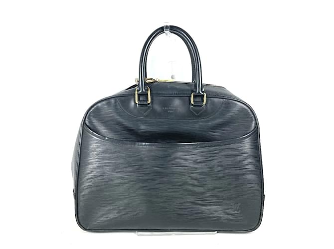 Borsa a mano Deauville Epi su ordinazione speciale Louis Vuitton Nero