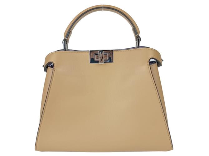 Borsa Fendi Peekaboo Essenziale Marrone Porpora