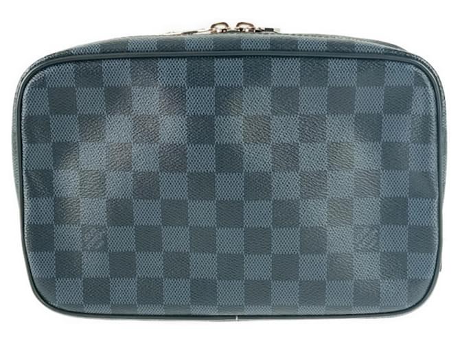 Borsa Clutch Louis Vuitton Damier Cobalt Blu navy