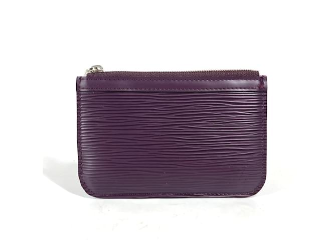 Portafoglio Louis Vuitton Epi Pochette Cle NM Porpora Viola scuro