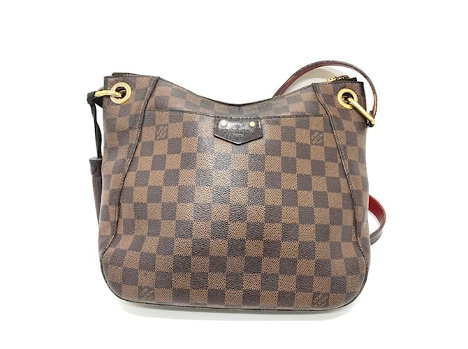 Borsa Pochette Damier South Bank di Louis Vuitton Marrone