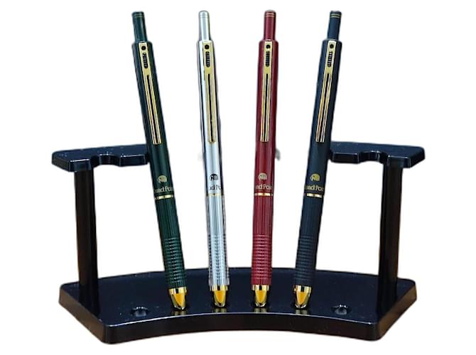 Autre Marque ■PARURE 4 PENNE MULTIFUNZIONE NIJI QUADRO POINT 4 IN 1■ Nero Argento Rosso Verde