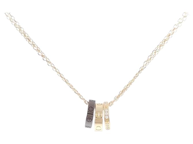 Collana Love a Tre Anelli di Cartier D'oro