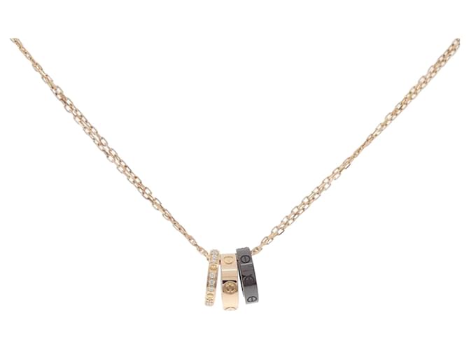 Collana Cartier Love a tre anelli D'oro