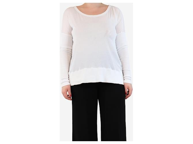 Autre Marque Maglietta bianca a maniche lunghe - taglia L Bianco