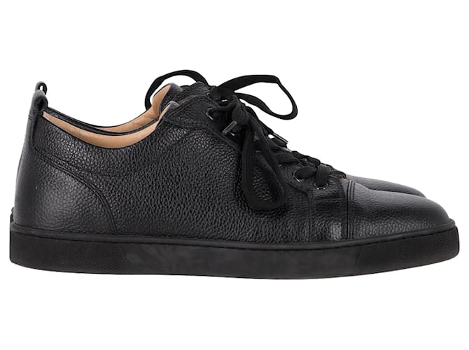 Sneakers Louis Junior Christian Louboutin in pelle nera Nero