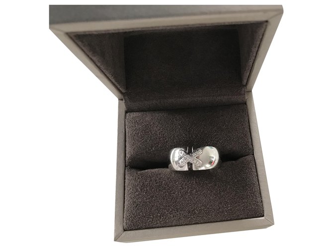 Chaumet maglia diamantata foderata Argento