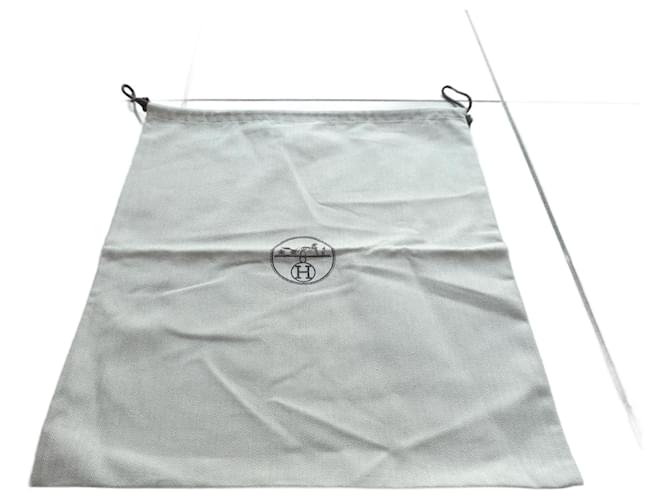 Sacchetto antipolvere Hermès per borsa originale per Birkin 30 dimensioni 45X49 cms Beige Grigio