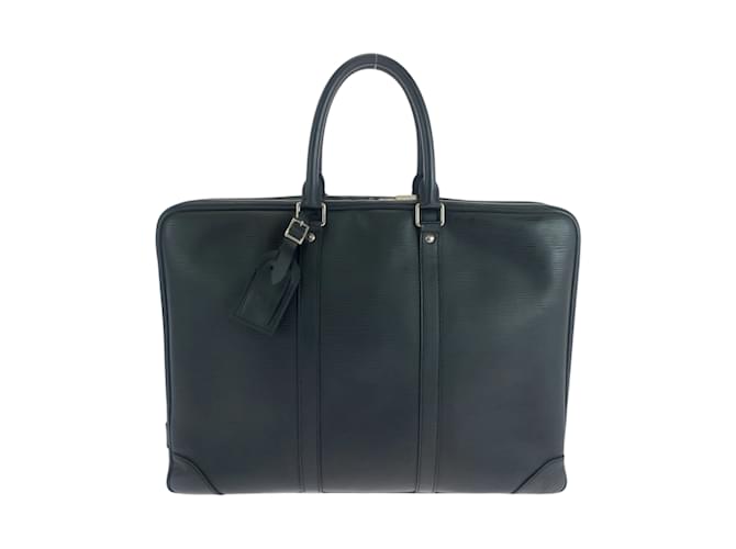 Borsa a Mano Porte-Document Voyage Epi Louis Vuitton Nero