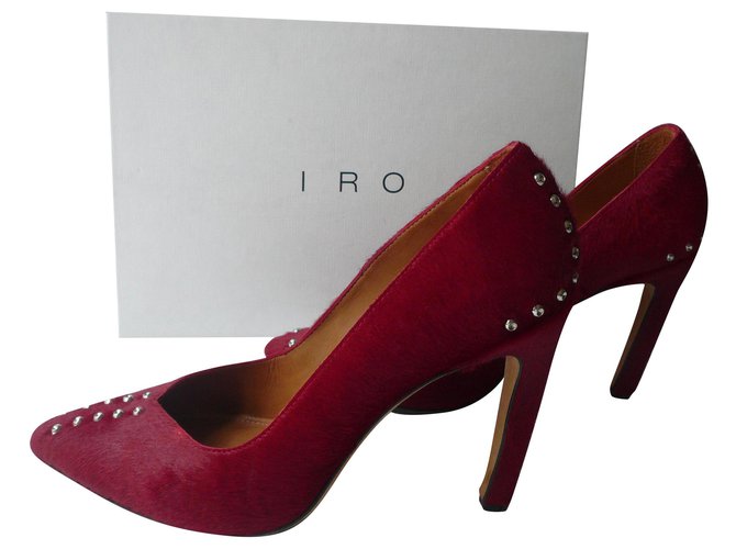 IRO Red puledro tacchi ottime condizioni T40 Rosso