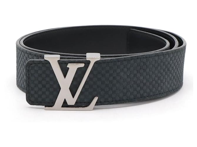 Cintura Iniziale Louis Vuitton Micro Damier Santur Nero
