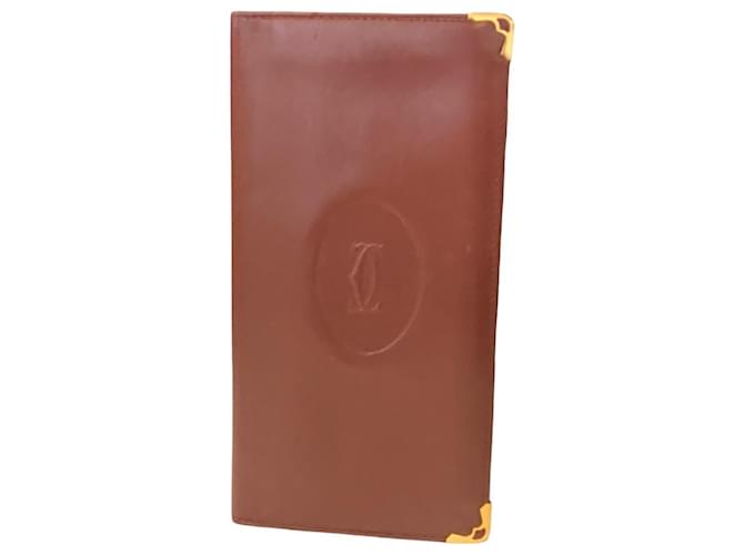 CARTIER portafoglio vintage Bordò