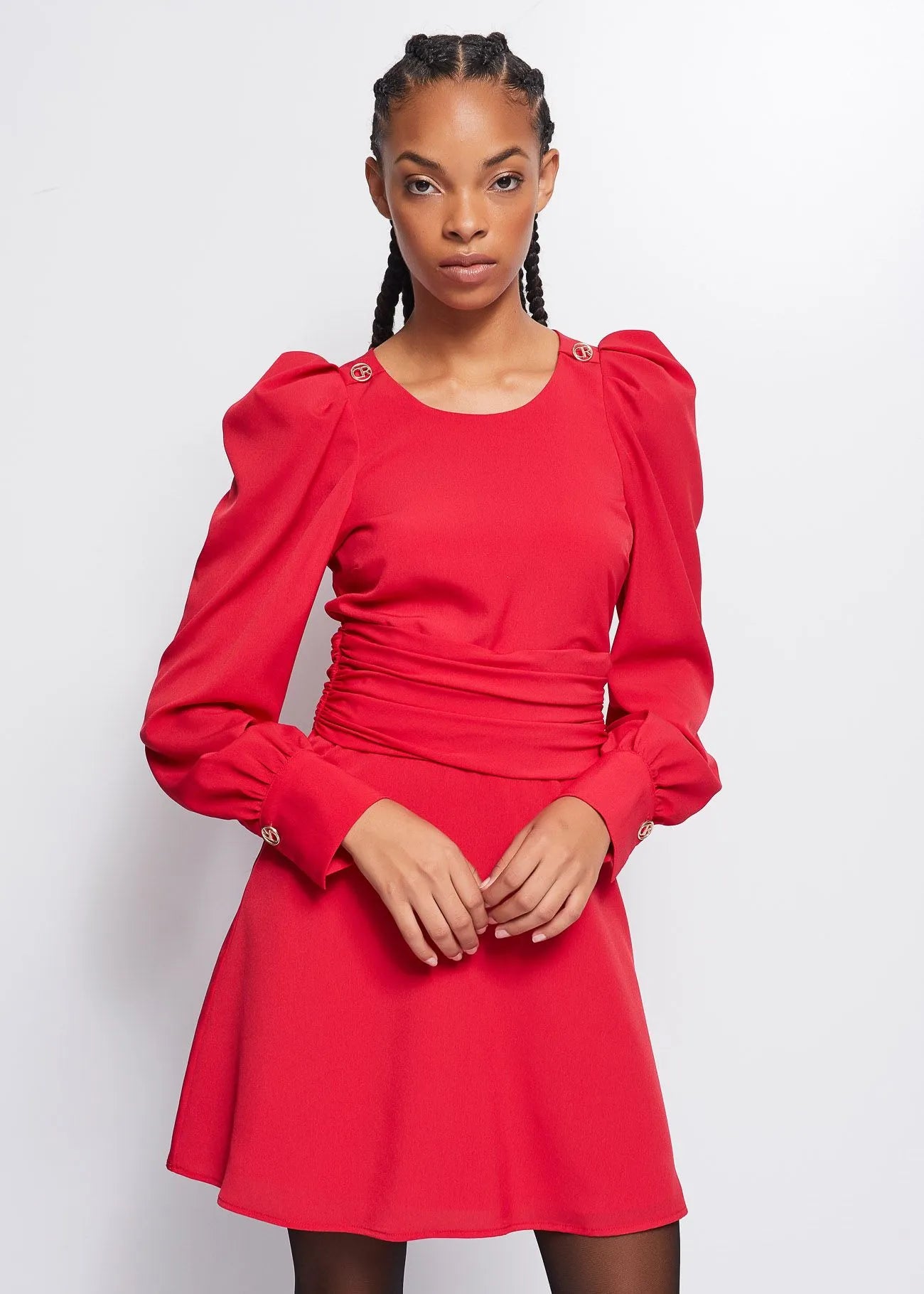 Abito con maniche a palloncino DD10049