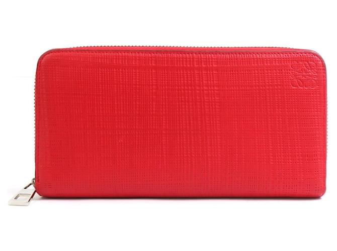 Portafoglio Zip Around Loewe Rosso