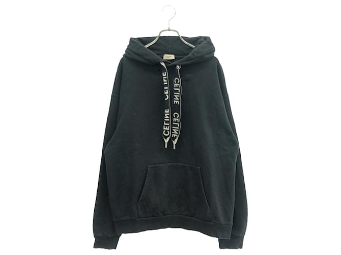 Céline Felpa con Cappuccio in Cotone Celine Nero