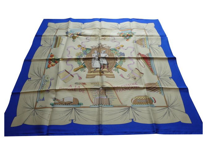 autentica piazza Hermès "alla gloria della cucina francese" nuova con la sua scatola