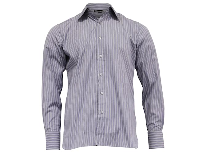 Camicia a righe Tom Ford in cotone multicolore