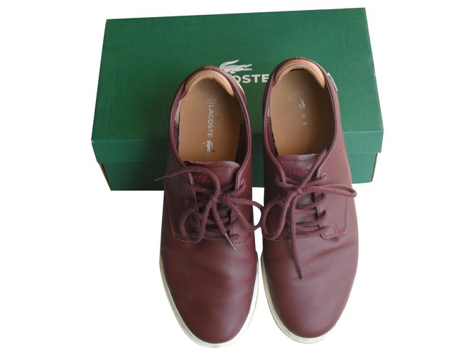 Scarpa Lacoste in vera pelle Bordò