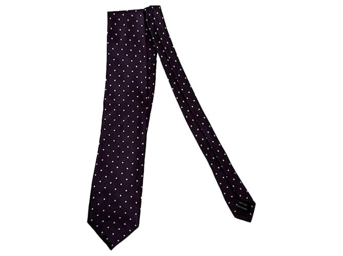 Cravatta a pois Tom Ford in seta viola Porpora
