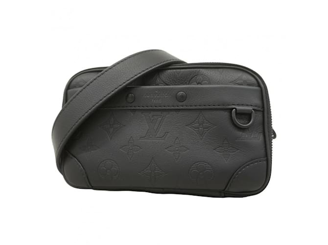 Borsa a Spalla Louis Vuitton Monogram Shadow Alpha Wearable Wallet NV Nero