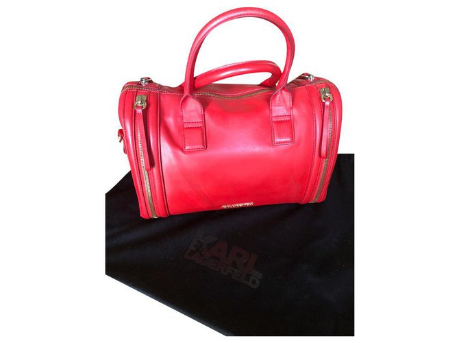 Karl Lagerfeld BORSA BOWLING K / KLASSIK Rosso
