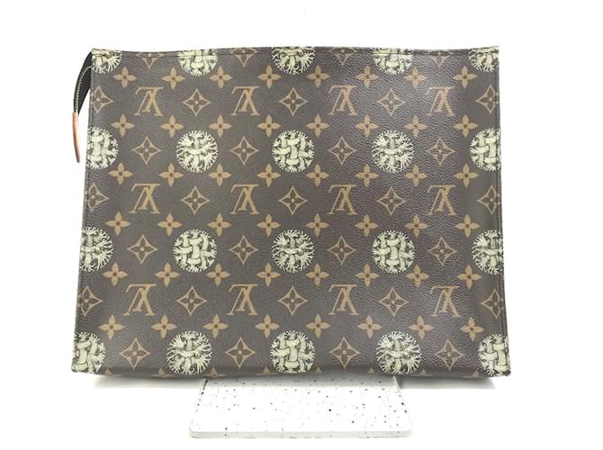 Borsa Clutch Pochette Voyage Louis Vuitton Monogram Christopher Nemeth Rope Marrone