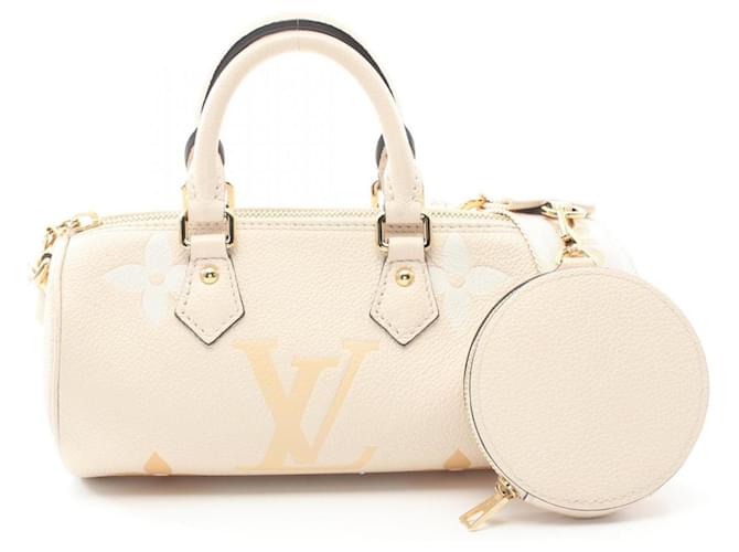 Borsa a mano Papillon BB Monogram Empreinte Louis Vuitton Beige Crudo