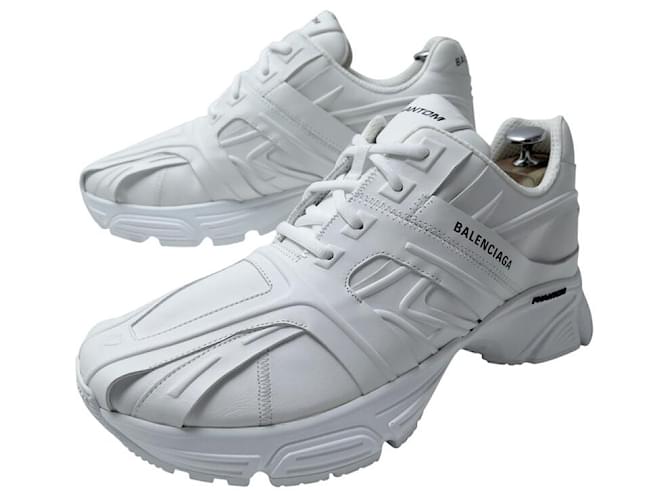 NUOVE SNEAKERS BALENCIAGA PHANTOM 735384 8 42 PELLE NAPPA Bianco