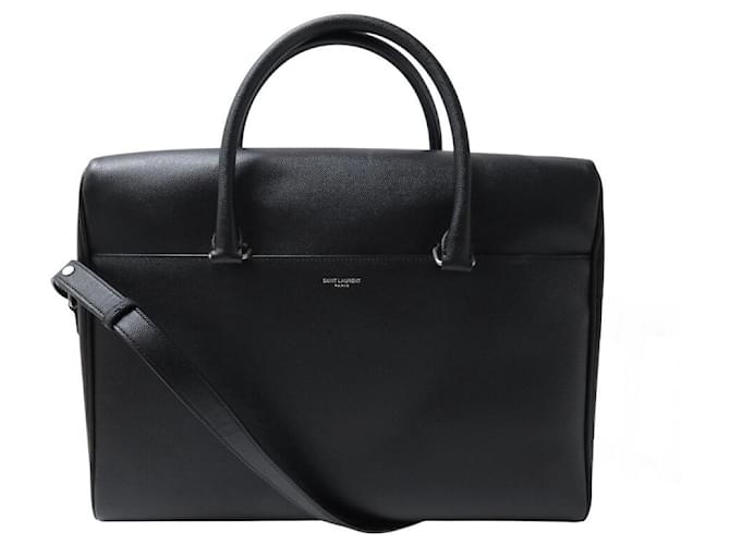 SACCA SACOCHE SAINT LAURENT 625449 DUFFLE PORTADOCUMENTI A TRACOLLA Nero