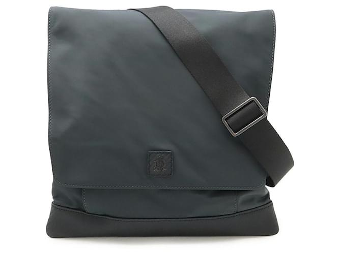 Alfred Dunhill Borsa a spalla in pelle di vitello nylon Dunhill CHASSIS Grigio
