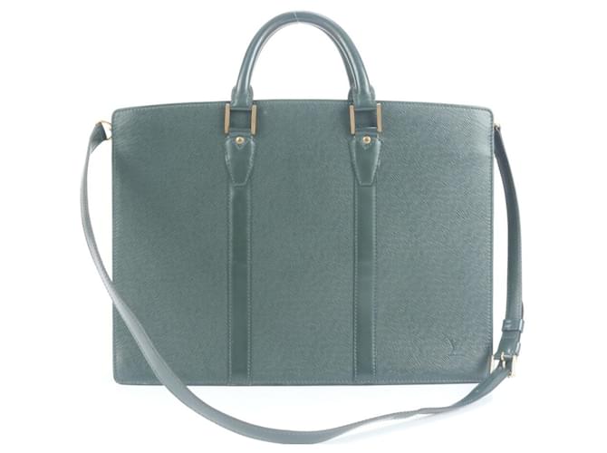 Borsa a Spalla in Pelle Taiga Porto Document Rozan di Louis Vuitton