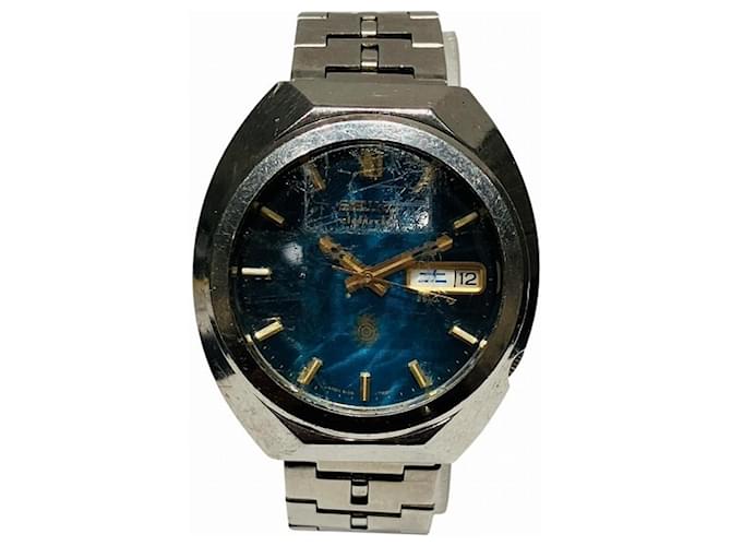 Orologio automatico Seiko Advan 6106-7710 con quadrante blu per uomo