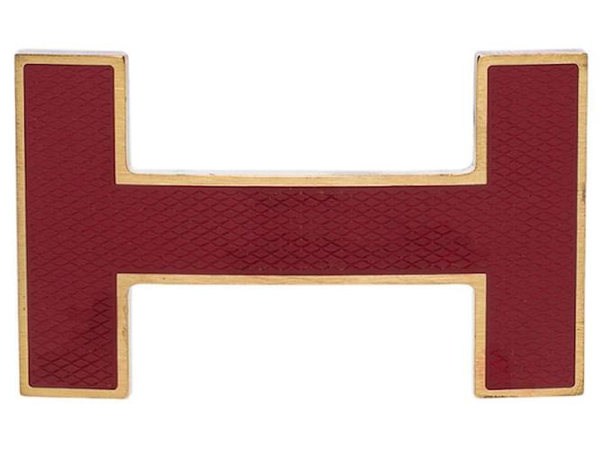 Hermès Accessorio HERMES Fibbia Singola / Fibbia per Cintura in Metallo Rosso - 102846